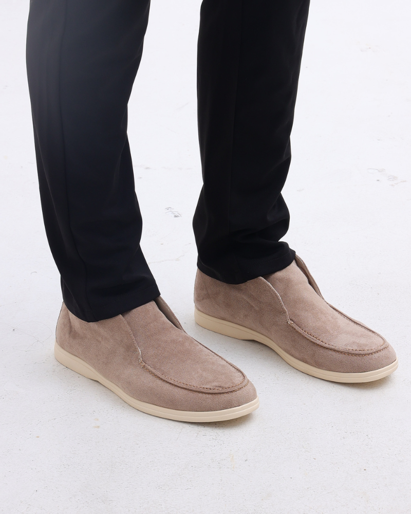 Derby-Schuhe – Cognac-Wildleder