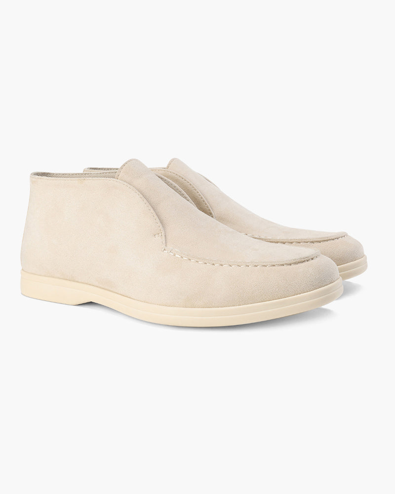 Derby-Schuhe – Cognac-Wildleder