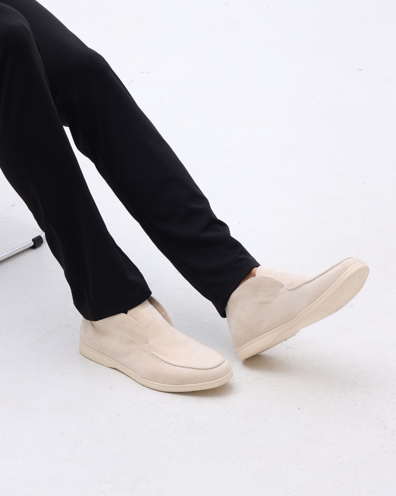 Derby-Schuhe – Cognac-Wildleder