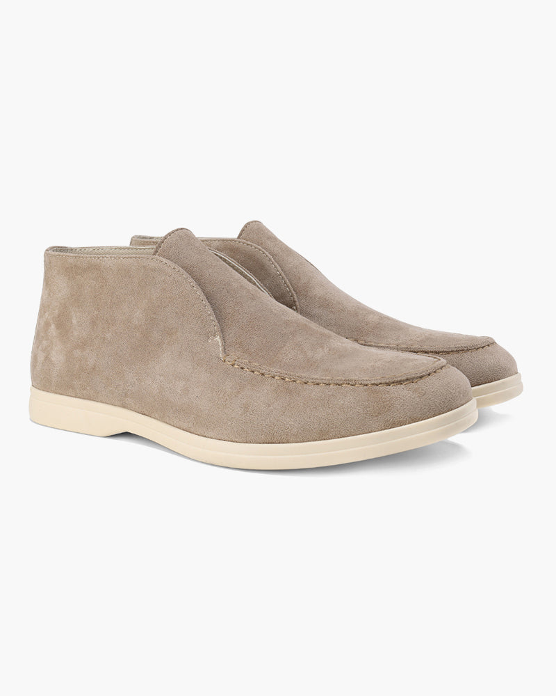 Derby-Schuhe – Cognac-Wildleder