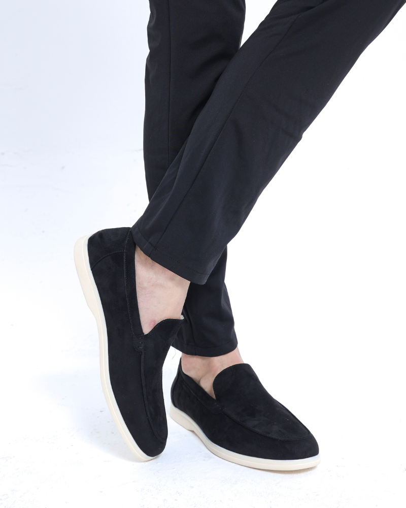 Loafers – Sandfarbenes Wildleder