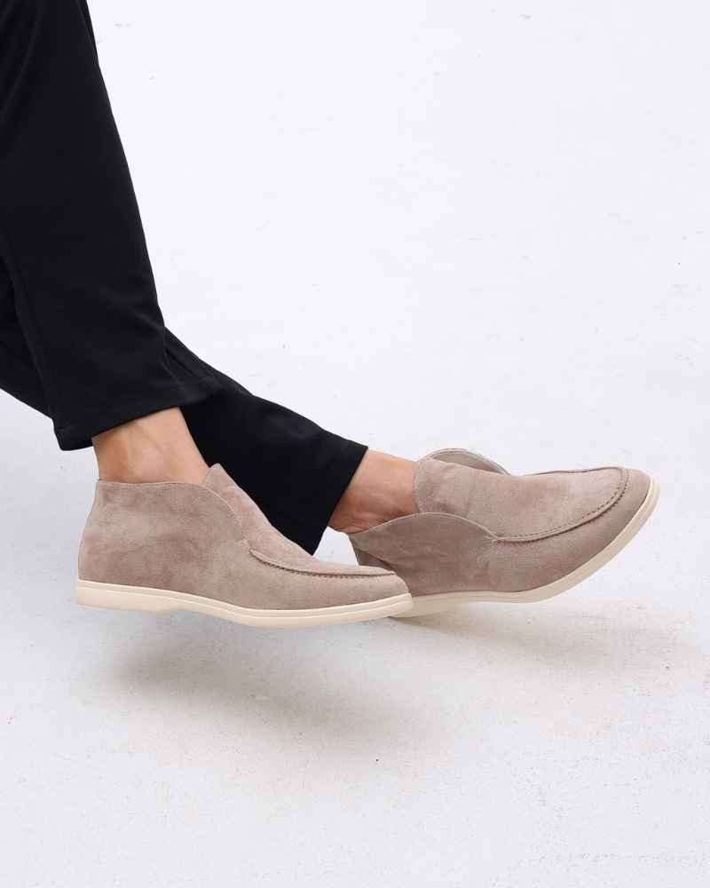 Derby-Schuhe – Cognac-Wildleder