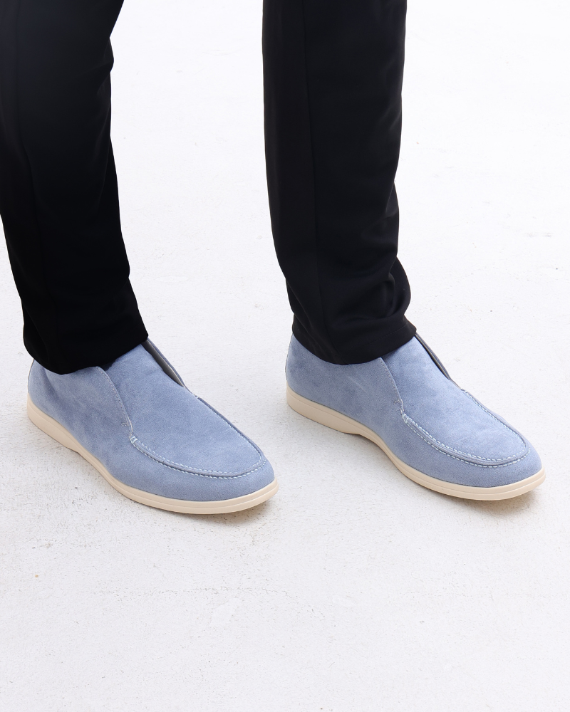 Derby-Schuhe – Cognac-Wildleder