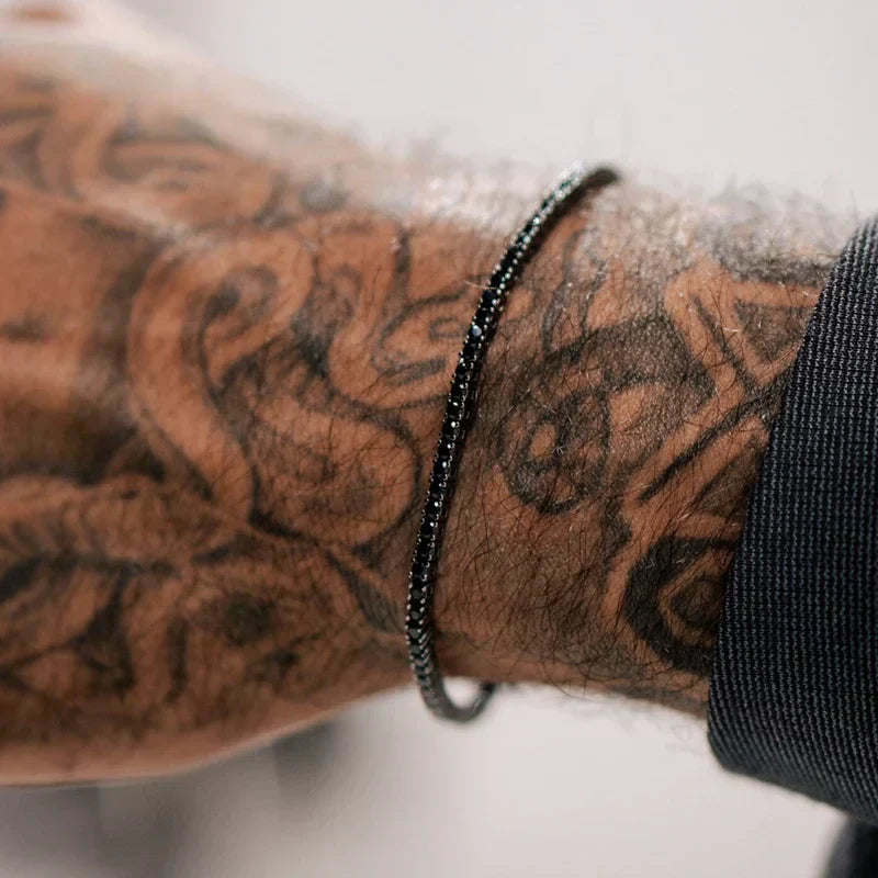 Lederarmband – Tiefschwarz